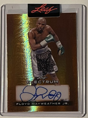 Floyd Mayweather Jr. - Autographed Memorabilia Signed Card Auto - Sports Card Single (Randomly Selected, May Not Be Pictured)