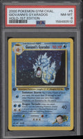 Giovanni's Gyarados Pokemon Gym Challenge Holo 1st Edition #5 PSA 8