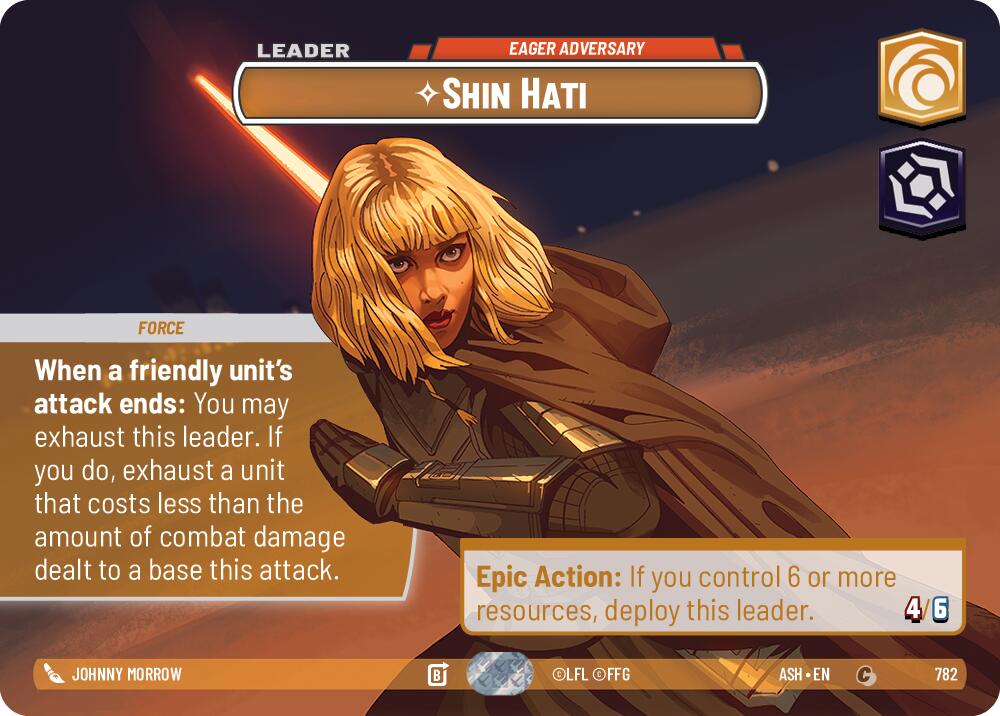 Shin Hati - Eager Adversary (782) (Showcase) (782) [Ashes of the Empire]