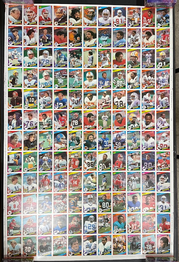 1984 Topps Football Full Set Uncut Sheets *See All Photos & Description*